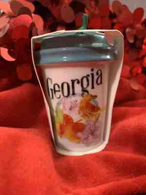 NEW NWT Starbucks 2017 Holiday Collection GEORGIA Ceramic Ornament - Sold on eBay Dec, 16th 2018 for $8.50