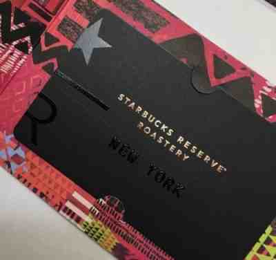 Starbucks Reserve Roastery NEW YORK 2018 Black Gift Card $0 Balance Swiped Once - Sold on eBay Dec, 16th 2018 for $30.00