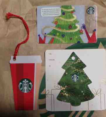speical dela for kdh LOT 3 Starbucks "CHRISTMAS 2018"   Cards Argentina  - Sold on eBay Dec, 8th 2018 for $36.00