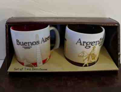 Starbucks Buenos Aires and Argentina Demitasse 3 oz Mugs New in Box  - Sold on eBay Nov, 26th 2018 for $55.00