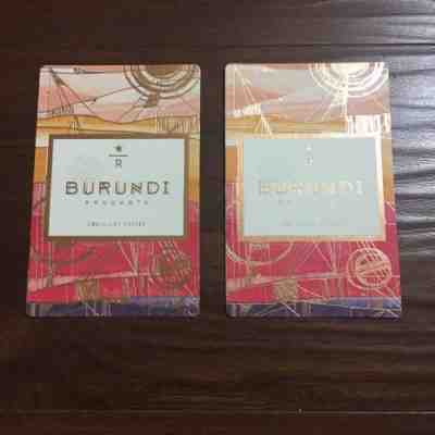 Lot of 2 US version STARBUCKS 2017 Reserve Tasting Card Burundi Procasta - Sold on eBay Dec, 2nd 2018 for $10.00