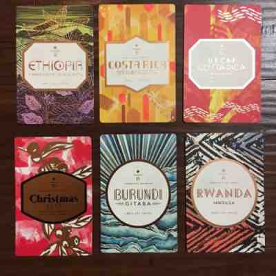 6 Starbucks Reserve Taster Card Ethiopia Costa Rica Christmas Burundi Rwanda - Sold on eBay Oct, 2nd 2018 for $10.00