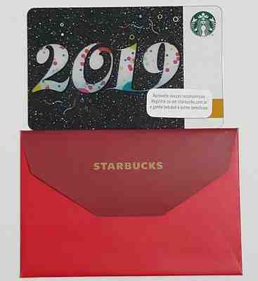 BRAZIL south america NEW YEAR 2019 CARNAVAL STARBUCKS gift card RARE sleeve case - Sold on eBay Dec, 11th 2018 for $9.00