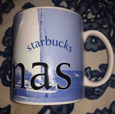 Starbucks Bahamas Coffee Cup Architect Series 2005 Mug Blue 4.25" Ocean Boat, Lg - Sold on eBay Dec, 5th 2018 for $14.88