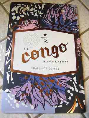 Starbucks Small Lot Coffee Display Sign ~ Congo Kawa Kabuya ~ Brand New - Sold on eBay Nov, 7th 2018 for $6.50