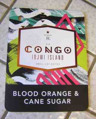 Starbucks Small Lot Coffee Display Sign ~ Congo Idjwi Island ~ Very Rare ~ LOOK! - Sold on eBay Sep, 26th 2018 for $3.50