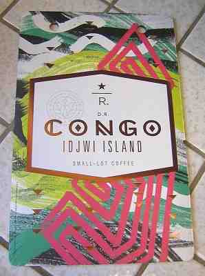 Starbucks Small Lot Coffee Display Sign ~ Congo Idjwi Island ~ Very Rare ~ LOOK! - Sold on eBay Sep, 26th 2018 for $5.00