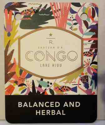 STARBUCKS Coffee CONGO LAKE KIVU 2016 MENU DISPLAY SIGN-WALL DECOR - Sold on eBay Sep, 17th 2018 for $9.95