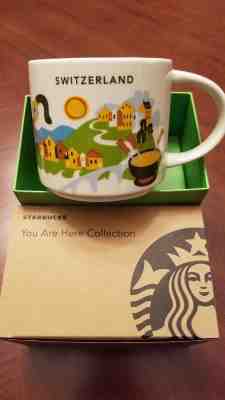 STARBUCKS ~ Switzerland ~ "You Are Here" Icon Mug (NEW) ~14 Oz USA NWT Swiss - Sold on eBay Dec, 10th 2018 for $41.04