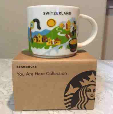 Starbucks YAH Mug, Switzerland, Alps Watch Fondue New "You Are Here", with SKU - Sold on eBay Nov, 24th 2018 for $45.95
