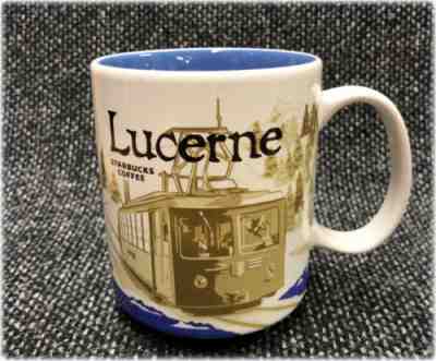 Starbucks Coffee Lucerne Switzerland 16oz City Icon Collector Series Coffee Mug - Sold on eBay Nov, 19th 2018 for $22.50