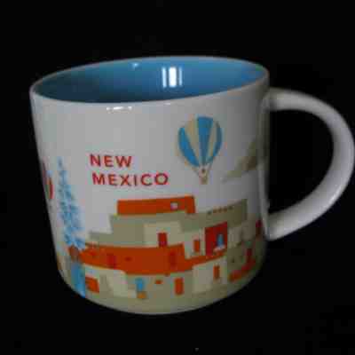 Starbucks NEW MEXICO You Are Here Mug Hot Air Balloon Roadrunner Chili YAH NM  - Sold on eBay Dec, 8th 2018 for $25.00