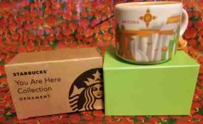 NEW RARE Starbucks Arizona You Are Here Christmas ORNAMENT 2oz Ceramic MINI Mug - Sold on eBay Nov, 30th 2018 for $15.00