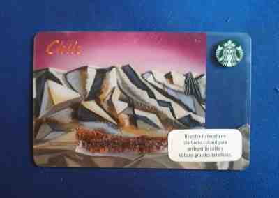 Starbucks Chile country card HTF  - Sold on eBay Nov, 19th 2018 for $19.90