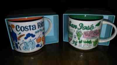 COSTA RICA & San Jose Starbucks Mug. W/SKU code BEEN THERE SERIES 2 mugs - Sold on eBay Nov, 24th 2018 for $85.00