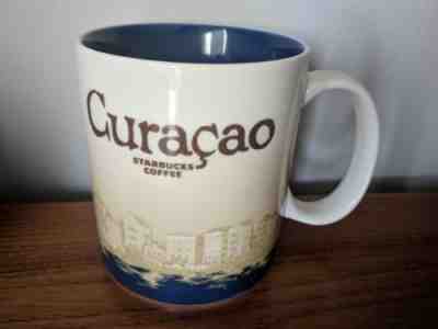 Curacao Global Icon Collector Series Starbucks Coffee Mug 2011 16oz Blue