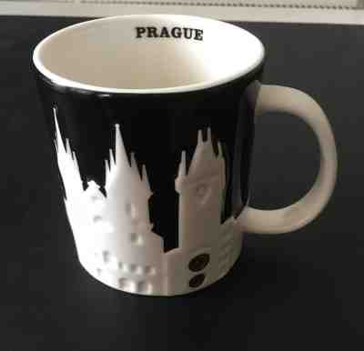 Starbucks Coffee Mug Prague Czech Republic Prague Black Relief Icon Serie City - Sold on eBay Dec, 10th 2018 for $34.00