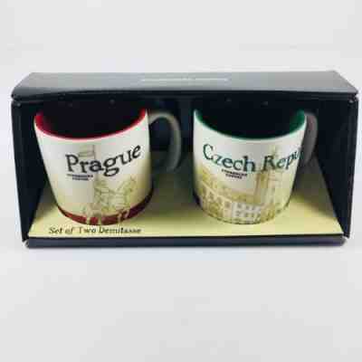 Starbucks Prague Czech Republic Demitasse Mug Espresso Coffee Cups Set 3 oz NEW  - Sold on eBay Dec, 5th 2018 for $49.99