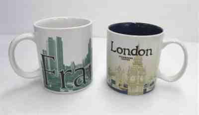 2x Starbucks Coffee Mugs London 2016 & Frankfurt, Germany - Sold on eBay Dec, 12th 2018 for $9.99