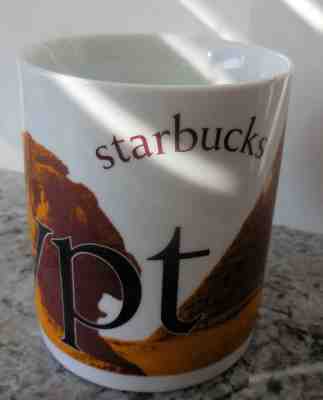 STARBUCKS EGYPT (PYRAMIDS) 16 OZ MUG - CITY MUG COLLECTOR SERIES  - Sold on eBay Dec, 7th 2018 for $23.99