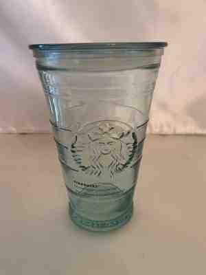 Starbucks - 16 Oz Cup Lid Green Cold To Go Grande Spain Recycled Glass Tumbler - Sold on eBay Dec, 15th 2018 for $26.00