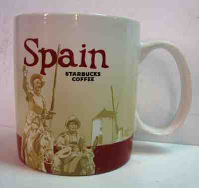 Starbucks - Spain - Espana - Don Quixote - 16oz Large Coffee Mug Cup - 2014 - Sold on eBay Dec, 14th 2018 for $8.00
