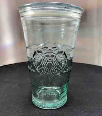 Starbucks Recycled Glass Cold Cup Tumbler 16 oz Mug Made in Spain No Straw - Sold on eBay Dec, 13th 2018 for $19.99