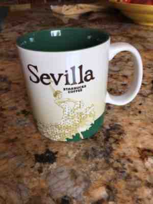 Starbucks SEVILLA Spain Global Icon City Collector Series Mug with SKU - Sold on eBay Dec, 12th 2018 for $17.88