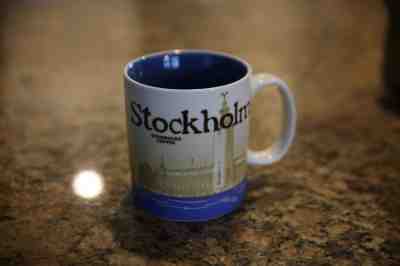16oz Starbucks Coffee Cup Mug Stockholm City Collector Series Mugs - Sold on eBay Dec, 11th 2018 for $16.00