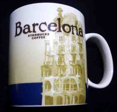 Starbucks BARCELONA Spain Global Icon City Collector Series Coffee Mug 2012  - Sold on eBay Dec, 10th 2018 for $8.54