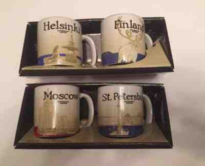 Moscow &St.Petersburg, Finland & Helsinki Starbucks Demiset, Demitasse, MIT - Sold on eBay Dec, 3rd 2018 for $49.00