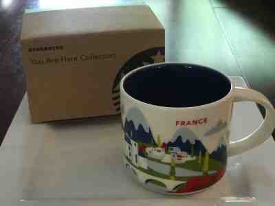 STARBUCKS ~ FRANCE ~ "You Are Here" MUG - NEW 14 oz YAH Icon - Sold on eBay Dec, 12th 2018 for $24.50