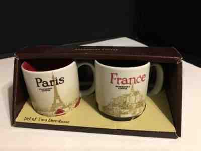 Starbucks Global Icon Collection Paris France Mugs - Set of Two Demitasse NIB - Sold on eBay Dec, 11th 2018 for $25.00