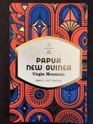Starbucks Reserve Coffee Papua New Guinea Virgin Mountain Taster Card - Sold on eBay Dec, 11th 2018 for $12.00
