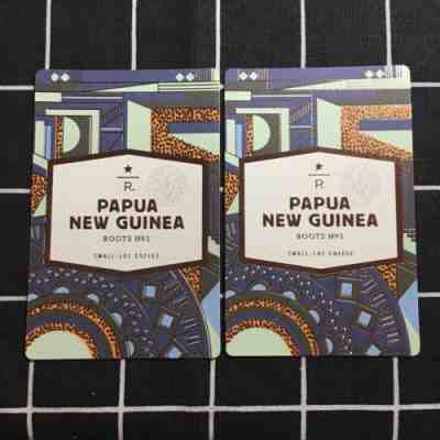 Lot of 2 US STARBUCKS Reserve Taster Card PAPUA NEW GUINEA ROOTS No 1 - Sold on eBay Nov, 25th 2018 for $8.00