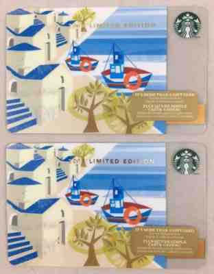 Greek Island Starbucks Coffee Company Gift Card Greece Boat Ship Water 2014 6103 - Sold on eBay Dec, 13th 2018 for $10.00