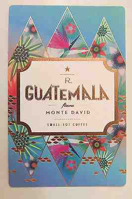 Starbucks Coffee Reserve Taster Card Mint - GUATEMALA FINCA MONTE DAVID 2015 - Sold on eBay Dec, 14th 2018 for $5.50