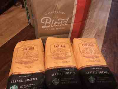 (3) 1 LBS Bags Of Starbucks Guatemala Casi Cielo Whole Bean Coffee Medium Roast - Sold on eBay Dec, 14th 2018 for $45.00