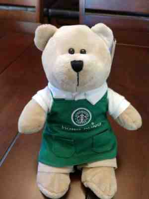 STARBUCKS COFFEE Bearista Staff Bear Hong Kong Uniform Apron Retired Plush NWT - Sold on eBay Dec, 15th 2018 for $9.70