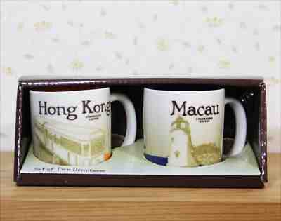 Lot of 2  Starbucks City collection Demitasse Mug  / Hong Kong , Macau / 3oz - Sold on eBay Dec, 3rd 2018 for $25.00