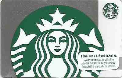 HUNGARY  Starbucks card  NEW  " SILVER SIREN " 2018 - EXCELLENT - Sold on eBay Dec, 16th 2018 for $4.95