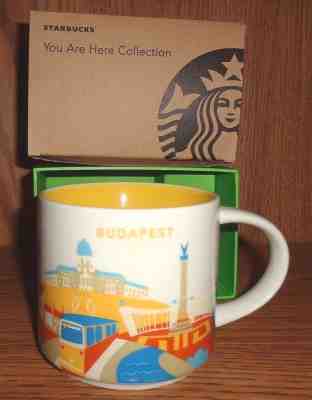 Budapest Hungary Starbucks mug You Are Here collection - Sold on eBay Dec, 10th 2018 for $29.95