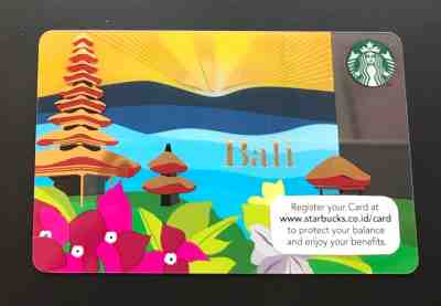 STARBUCKS 2014 INDONESIA BALI Gift Card - Sold on eBay Dec, 5th 2018 for $9.99