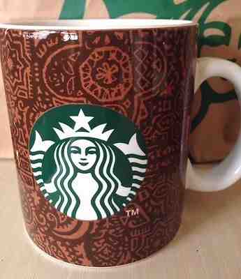 Starbucks Coffee Indonesia Ramadan Batik Brown Mug 16oz - Sold on eBay Dec, 4th 2018 for $26.90