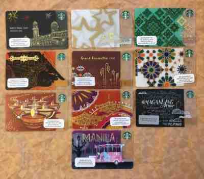 Starbucks Malaysia Indonesia Diwali EidMubarak Magandang Manila Card Set Limited - Sold on eBay Nov, 30th 2018 for $80.00