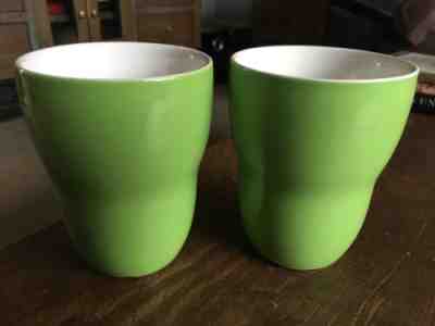 Starbucks Green Mug By AIDA Green Double Walled Insulated Cup 2008 (2) Tumblers - Sold on eBay Dec, 15th 2018 for $22.00