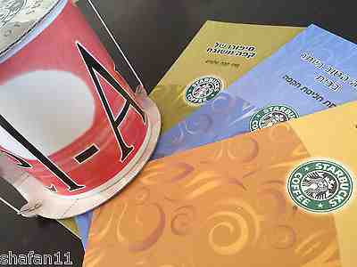 STARBUCKS Israel TEL-AVIV City Mug + extras! RARE, New & Unused Collector Mug