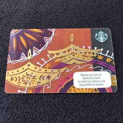 Starbucks India Diwali Deepavali 2018 Gift Card Mandala New Release - Sold on eBay Dec, 14th 2018 for $6.97