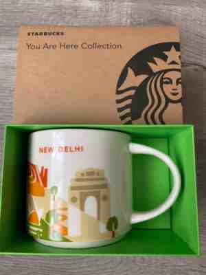 Starbucks New Delhi India You Are Here Collection Mug 14 Oz YAH Cup New