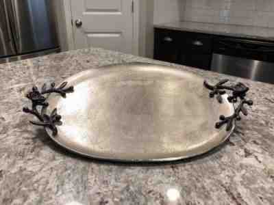 Teavana Starbucks Orchid Serving Tea Coffee Platter Silver Tray Retail $79.95 - Sold on eBay Nov, 11th 2018 for $19.99
